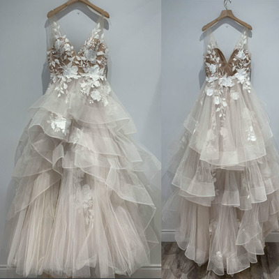 V Neck Wedding Dresses Bridal Gown V Back