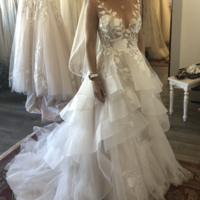 V Neck Wedding Dresses Bridal Gown V Back - Thumbnail 1