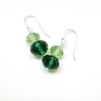 Green & Silver Earrings