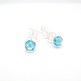 Blue & Pink Silver Earrings-2