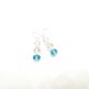 Blue & Pink Silver Earrings-1