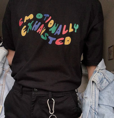 Free Shipping-EMOTIONALLY EXHAUSTED TEE