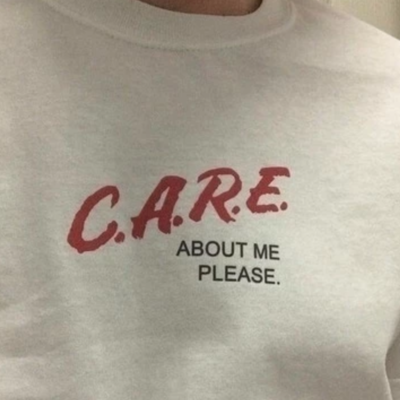 Free shipping-"care about me please" tee - Thumbnail 4