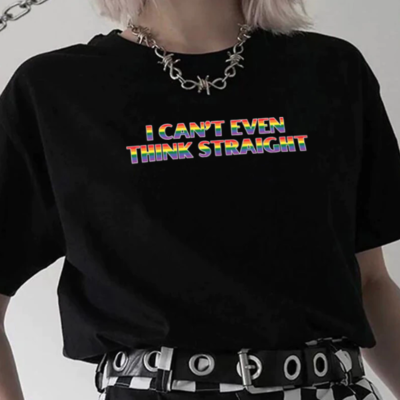 Free shipping-"i can't even think straight " tee - Thumbnail 5