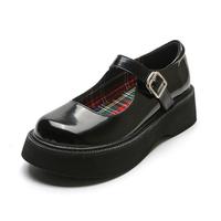 2022 New Heightened Thick Sole Leather Shoes - Thumbnail 2