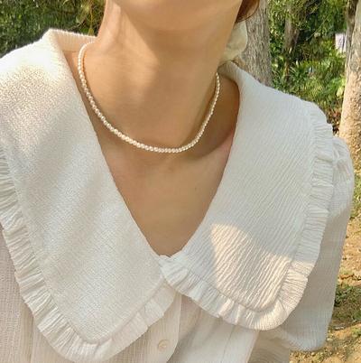 Vintage Pearl Necklace Choker