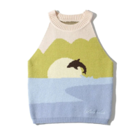 DOLPHIN KNITTED TANK TOP - Thumbnail 5