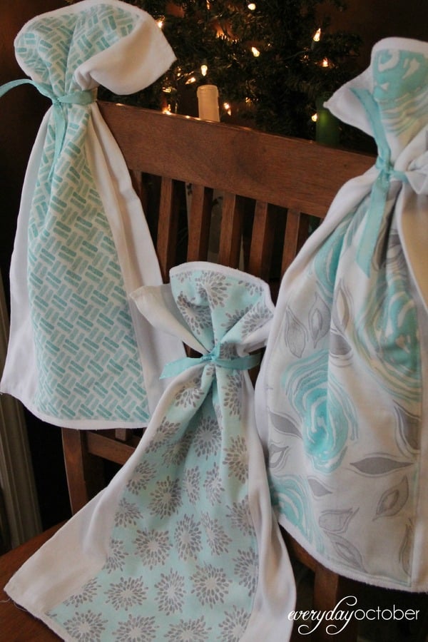 Burp Cloth Bundle ~ Modern Roses