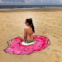 Pink Donut Beach Blanket - Thumbnail 2