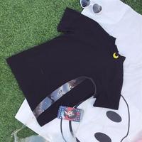 Moon Embroidery Short Sleeve Tee - Thumbnail 5