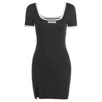 Hollow Out Backless Split Dress - Thumbnail 4