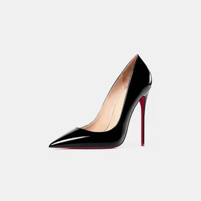 Women's pointed toe high heels stiletto sexy black shoes