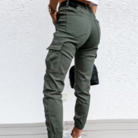 Fashion Women'S Green Long Pants - Thumbnail 2