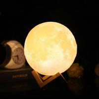 3D Moon Lamp Night Light - Thumbnail 3