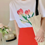 Tulip Flower Printed Tee-2