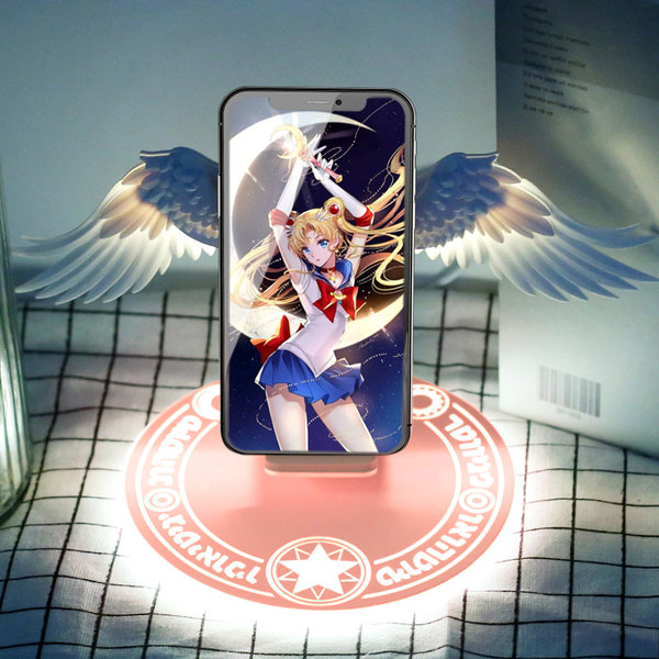 Sailor Moon Premium Angel Wings Wireless Charger Suitable for iphone Huawei Xiaomi Samsung wireless fast charging  Universal Charger