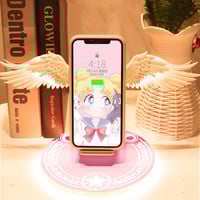 Sailor Moon Premium Angel Wings Wireless Charger Suitable for iphone Huawei Xiaomi Samsung wireless fast charging  Universal Charger - Thumbnail 2