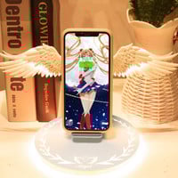 Sailor Moon Premium Angel Wings Wireless Charger Suitable for iphone Huawei Xiaomi Samsung wireless fast charging  Universal Charger - Thumbnail 3
