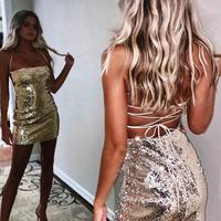 SP2198,Sexy Sparkling Sequins Spaghetti Strap Short Prom Dresses,Sequin Homecoming Dresses - Thumbnail 1
