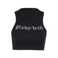Baby Rhinestone Crop Top - Thumbnail 2