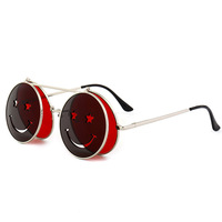 Smiley Face Eyewear Steampunk Sunglasses Unisex Shades - Thumbnail 4