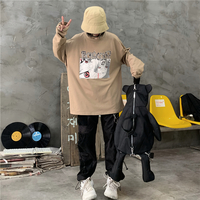 Grunge Bear Zipper Black Backpack - Thumbnail 6