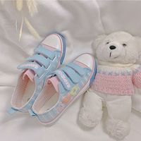 angel-babydoll girls dream pink blue childlike canvas shoes - Thumbnail 1
