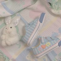 angel-babydoll girls dream pink blue childlike canvas shoes - Thumbnail 5