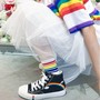 Rainbow Embroidered Canvas Shoes-2