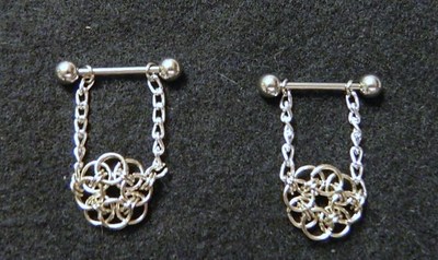Pierced nipple drops