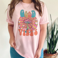 GOOD VIBES MUSHROOM TEE - Thumbnail 2