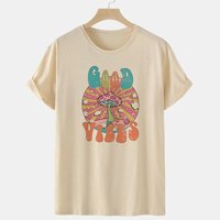 GOOD VIBES MUSHROOM TEE - Thumbnail 4