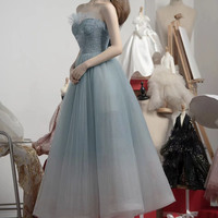 Cute tulle sequins short prom dress homecoming dress - Thumbnail 1