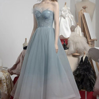 Cute tulle sequins short prom dress homecoming dress - Thumbnail 4