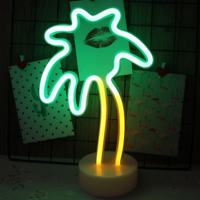 Coconut Palm Tree LED Night Light Home Decor - Thumbnail 2