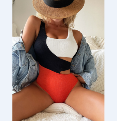 Fashion Sexy Bikini One Piece Swimsuit Swimwear