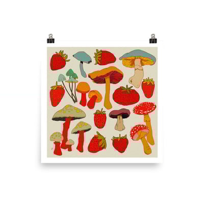 Funky fungi print