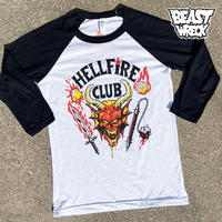 HELLFIRE CLUB Ringer or Raglan Shirt - Thumbnail 2