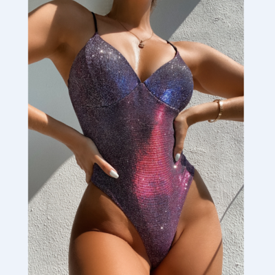 Sling sexy one piece bikini swimsuit