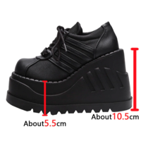 Free Shipping-HARAJUKU CHUNKY PLATFORM - Thumbnail 4