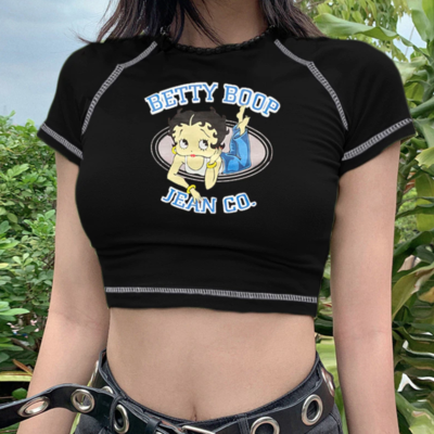Betty boop crop top