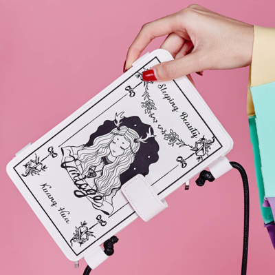 Vintage Magic Book Phone Messenger Bag