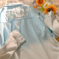 Gradient Color Pocket Denim Jacket - Thumbnail 1