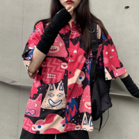 Catoon Monster Graffiti Shirt - Thumbnail 1