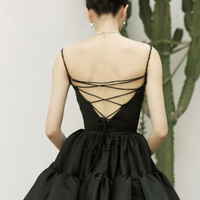 Cute A-line short prom dress homecoming dress - Thumbnail 1