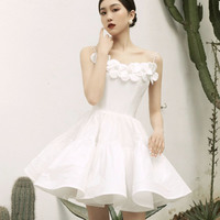 Cute A-line short prom dress homecoming dress - Thumbnail 3