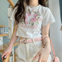 Rose Garden Puppy Dog Printed Tee - Thumbnail 4