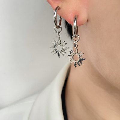 Free shipping-sun earrings - Thumbnail 2