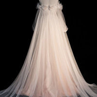 Lovely gradient pink long prom dress evening dress - Thumbnail 2