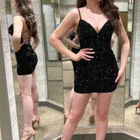 2022 Short Homecoming Dresses, Light Blue Short Hoco Dress - Thumbnail 2